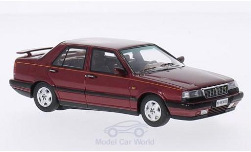 Modelauto Lancia Thema 8.32 2S metallic rood 1988 1/43 Kess