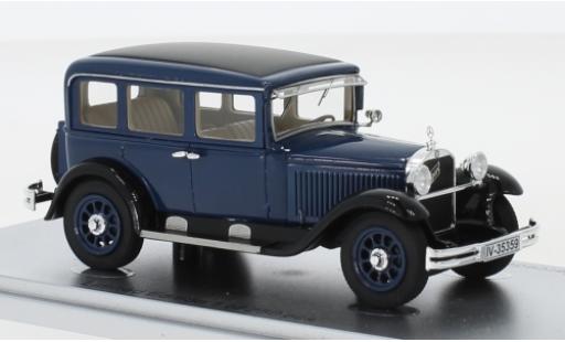 Modelauto Mercedes 260 Base Typ 10/50 Stuttgart (W11) blauw/zwart 1929 1/43 Kess