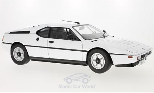 Modelauto Bmw M1 1978 (E26) wit 1/12 KK Scale