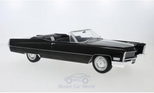 Modelauto Cadillac Deville Convertible Cabriolet zwart 1968 1/18 KK Scale