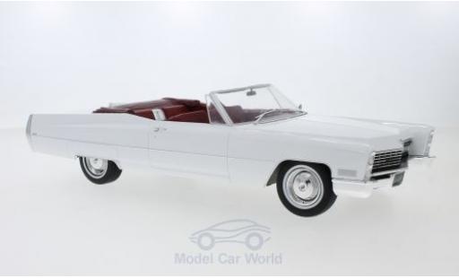 Modelauto Cadillac Deville Convertible Cabriolet wit 1968 1/18 KK Scale
