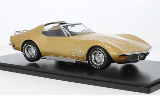 Modelauto Chevrolet Corvette Coupe (C3) metallic beige 1972 1/18 KK Scale