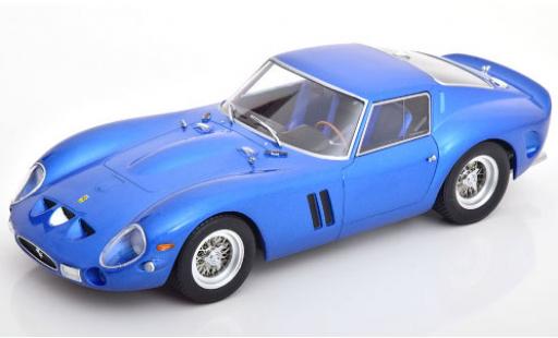 Modelauto Ferrari 250 GTO metallic blauw 1962 met Decals 1/18 KK Scale