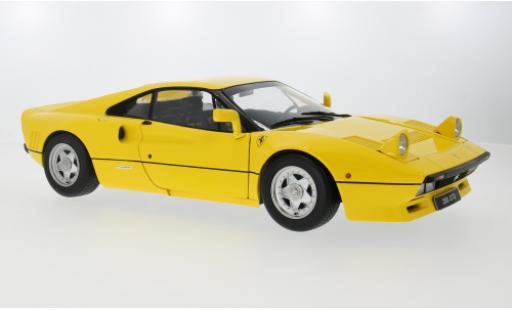 Modelauto Ferrari 288 Coupe GTO geel 1984 1/12 KK Scale