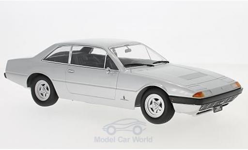 Modelauto Ferrari 365 GT4 2+2 grijs 1972 1/18 KK Scale