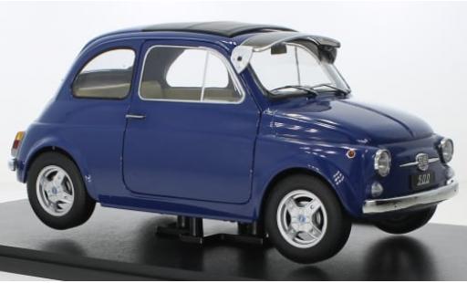 Modelauto Fiat 500 F Custom blauw 1968 1/12 KK Scale