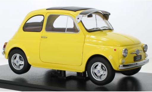 Modelauto Fiat 500 F Custom geel 1968 1/12 KK Scale