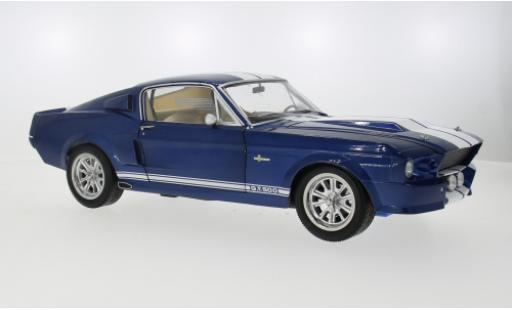 Modelauto Ford Mustang Shelby GT500 Ford Mustang 500 blauw/wit 1967 1/12 KK Scale