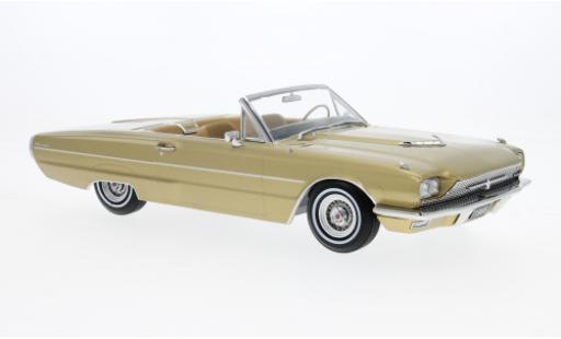 Modelauto Ford Thunderbird Flair Bird Cabriolet gold 1966 1/18 KK Scale