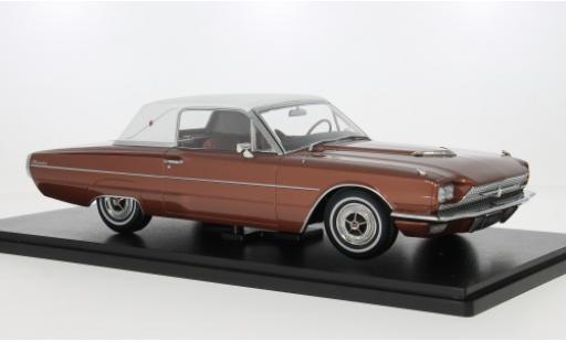 Modelauto Ford Thunderbird Flair Bird Landau Coupe bronze/wit 1966 1/18 KK Scale
