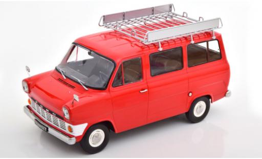 Modelauto Ford Transit Bus MK 1 rood 1965 avec Rack de toit 1/18 KK Scale