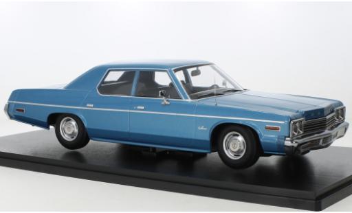 Modelauto Dodge Monaco Berline metallic blauw 1974 1/18 KK Scale