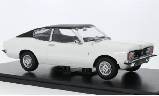 Modelauto Ford Taunus TC1 (TC I) GT Coupe wit/zwart 1971 1/18 KK Scale