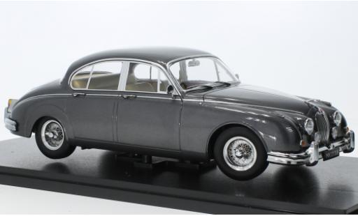 Modelauto Jaguar MK Base II 3.8 metallic grijs RHD 1959 1/18 KK Scale