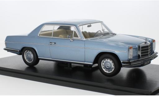 Modelauto Mercedes CLA Coupe 280C/8 (W114) metallic blauw 1969 1/18 KK Scale