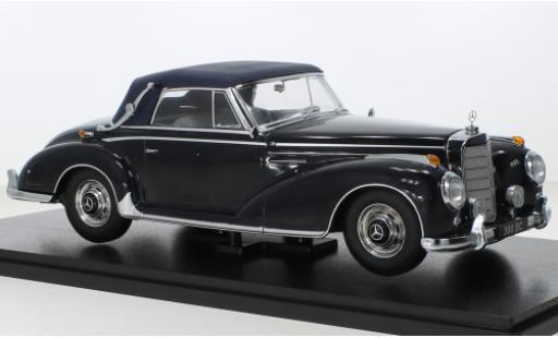 Modelauto Mercedes 300 Cabriolet SC (W188) blauw/blauw 1957 1/18 KK Scale