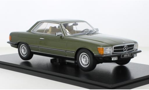 Modelauto Mercedes 450 Base SLC (C107) metallic groen 1973 1/18 KK Scale
