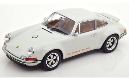 Modelauto Porsche 911 Base Singer grijs 1/18 KK Scale