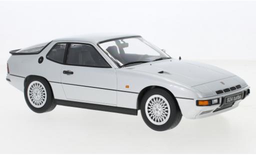Modelauto Porsche 924 Turbo grijs 1986 1/18 KK Scale