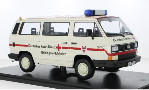 Modelauto Volkswagen T3 B Bus Syncro DRK - Deutsches Rotes Kreuz 1987 1/18 KK Scale