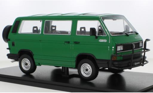 Modelauto Volkswagen T3 B Bus Syncro Jagdwagen groen 1987 1/18 KK Scale