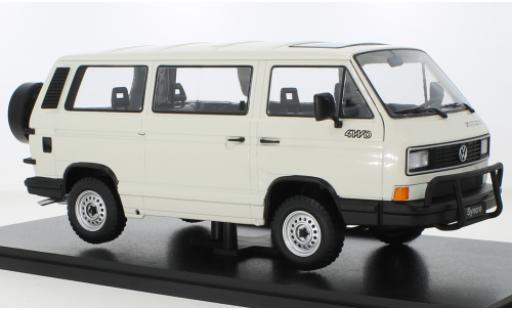 Modelauto Volkswagen T3 B Bus Syncro wit 1987 1/18 KK Scale