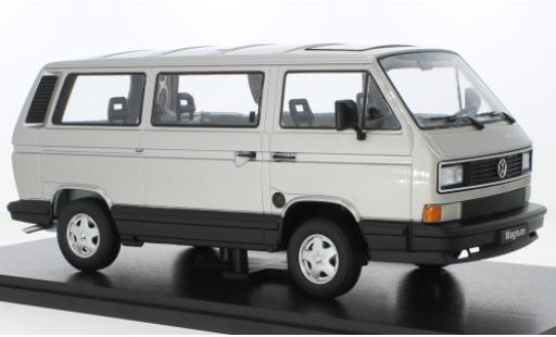Modelauto Volkswagen T3 B Multivan Magnum metallic grijs 1987 1/18 KK Scale