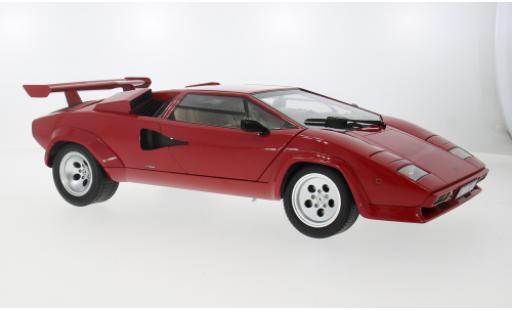 Modelauto Lamborghini Countach 5000 Quattrovalvole LP 5000S QV rood 1985 1/12 KK Scale