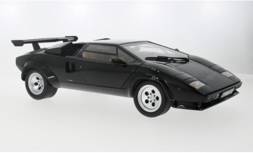 Modelauto Lamborghini Countach 5000 Quattrovalvole LP 5000S QV zwart 1985 1/12 KK Scale
