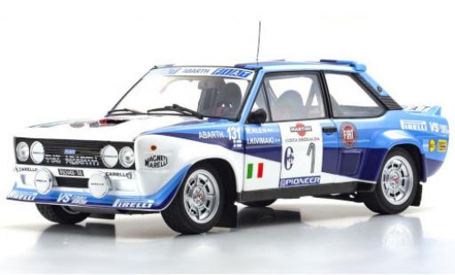 Modelauto Fiat 131 Abarth No.1 Rally Costa Smeralda 1981 M.Alen/I.Kivim&Atilde;&curren;ki 1/18 Kyosho