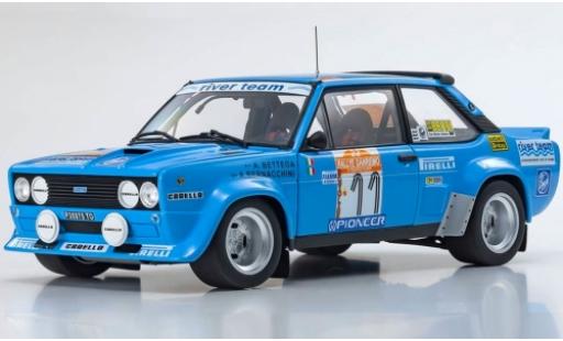 Modelauto Fiat 131 Abarth No.11 River Team Rally WM Rally Sanremo 1980 A.Bettega/A.Bernacchini 1/18 Kyosho