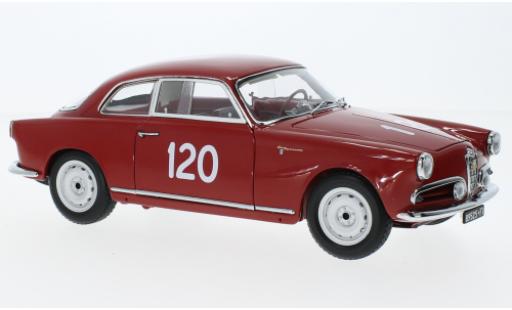 Modelauto Alfa Romeo Giulietta berlina Sprint Veloce No.120 Mille Miglia 1956 1/18 Kyosho