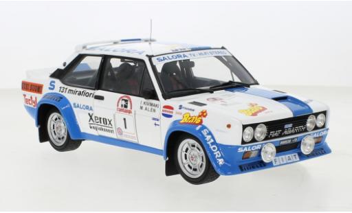 Modelauto Fiat 131 Abarth No.1 Rally WM Rally Finnland 1980 1/18 Kyosho