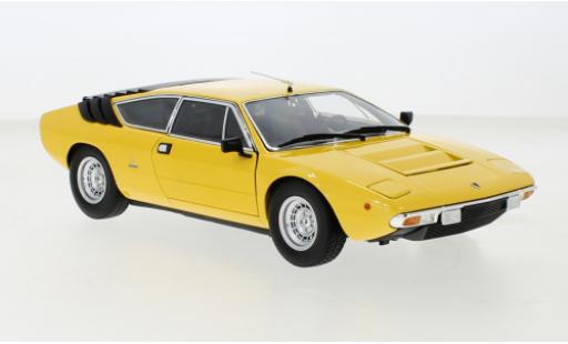 Modelauto Lamborghini Urraco P250 metallic geel 1/18 Kyosho