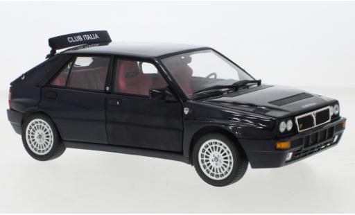 Modelauto Lancia Delta Club Italia HF Integrale metallic blauw 1/18 Kyosho