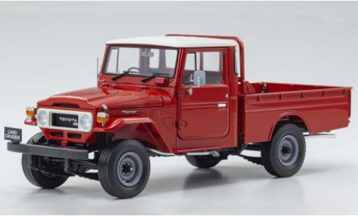 Modelauto Toyota Land Cruiser 40 Pick Up rood RHD 1/18 Kyosho