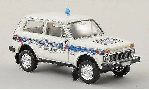 Lada Niva Police 1/87 Brekina Politie Municipale - Patrouille Groen Politie (F) modelauto