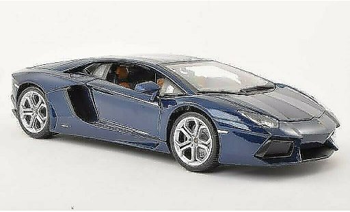 Lamborghini Aventador LP700-4 1/18 Burago blauw 2011 modelauto