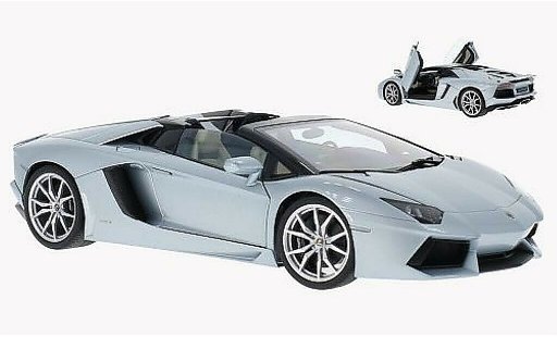 Lamborghini Aventador LP700-4 1/18 Autoart Roadster metallic blauw 2013 modelauto