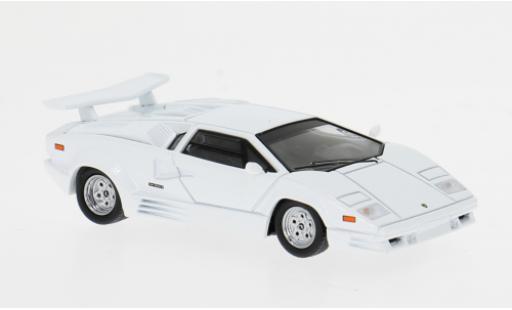 Modelauto Lamborghini Countach 25th Anniversary verjaardag wit 1989 1/64 Mini GT