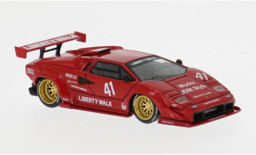 Modelauto Lamborghini Countach LB-Works rood 2025 #41 1/64 Mini GT