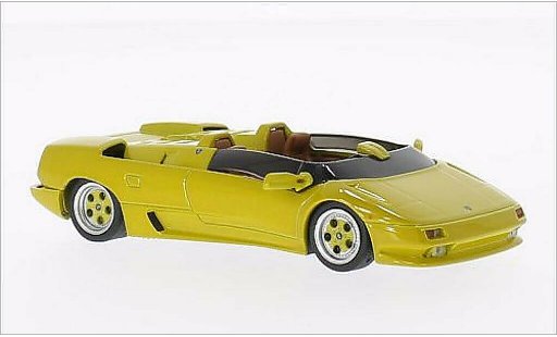 Lamborghini Diablo Roadster 1/43 WhiteBox Prototyp geel 1992 modelauto