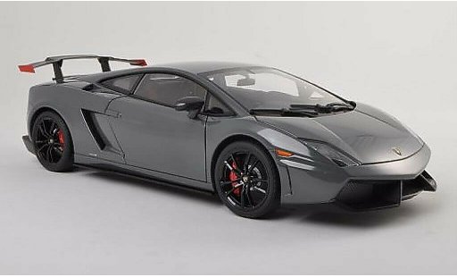 Lamborghini Gallardo Super Trofeo Stradale 1/18 Autoart LP570 Supertrofeo grijs/zwart 2011 modelauto
