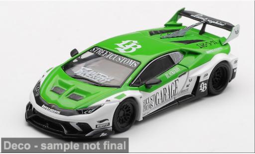 Modelauto Lamborghini Huracan LB Silhouette Works - GT groen/wit 2025 1/64 Mini GT