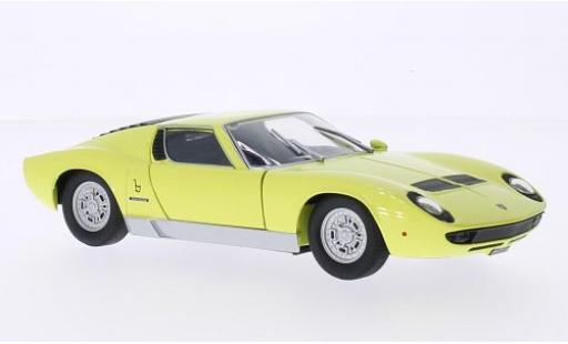 Modelauto Lamborghini Miura P400 S geel 1/24 Motormax