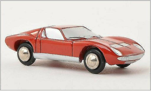 Lamborghini Miura Base 1/90 Schuco rood modelauto