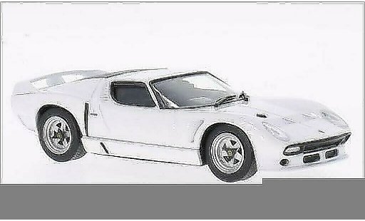 Lamborghini Miura SVJ 1/43 WhiteBox Roadster wit 1981 modelauto