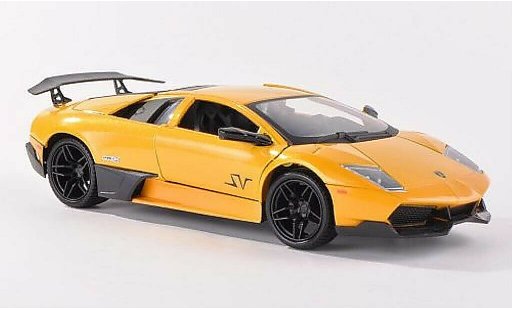 Lamborghini Murcielago LP670-4 1/24 Motormax SV geel/mat-zwart modelauto