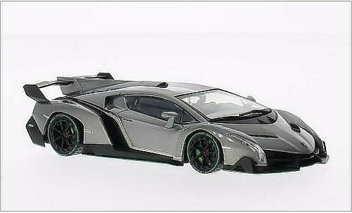 Lamborghini Veneno Coupe 1/43 Kyosho metallic grijs/groen modelauto