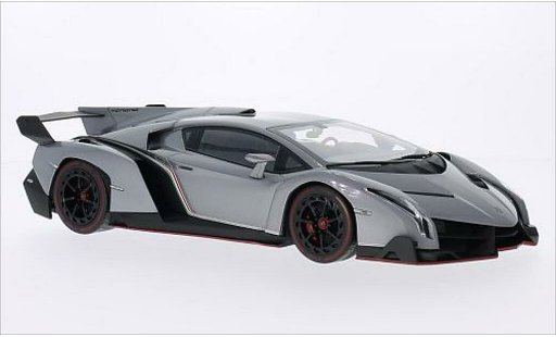Lamborghini Veneno Coupe 1/18 Kyosho metallic grijs/rood modelauto